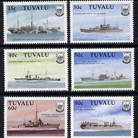 Tuvalu 1990 Ships of World War II - 1st series perf set of 6 unmounted mint SG 578-83