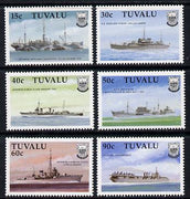 Tuvalu 1990 Ships of World War II - 1st series perf set of 6 unmounted mint SG 578-83