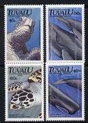 Tuvalu 1991 Endangered Marine Life perf set of 4 unmounted mint SG 605-8