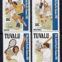 Tuvalu 1991 South Pacific Games perf set of 4 unmounted mint SG 609-12