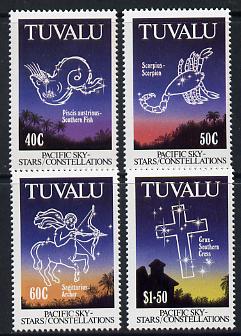 Tuvalu 1992 Pacific Star Constellations set of 4 unmounted mint SG 621-4