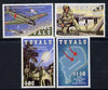 Tuvalu 1993 50th Anniversary of Pacific War set of 4 unmounted mint SG 668-71