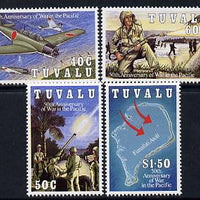 Tuvalu 1993 50th Anniversary of Pacific War set of 4 unmounted mint SG 668-71