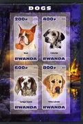 Rwanda 2013 Dogs #2 imperf sheetlet containing 4 values unmounted mint