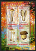 Rwanda 2013 Fungi #3 perf sheetlet containing 4 values unmounted mint