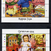 Guernsey 1994 Christmas - Bygone Toys set of 12 (two sheetlets of 6) unmounted mint SG 651-52