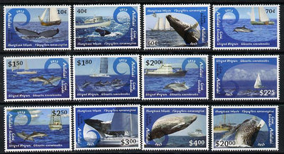 Cook Islands - Aitutaki 2013 Whales & Ships definitive perf set of 12 values unmounted mint
