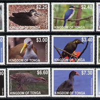 Tonga 2013 Birds #1 definitive perf set of 12 values complete unmounted mint,