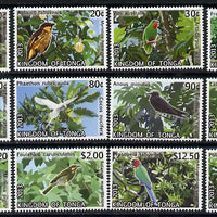 Tonga 2013 Birds #2 definitive perf set of 12 values unmounted mint,