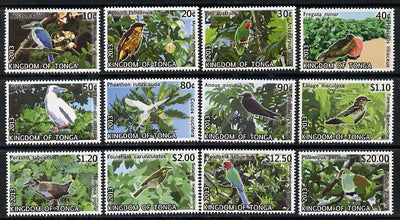 Tonga 2013 Birds #2 definitive perf set of 12 values unmounted mint,