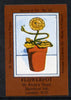 Match Box Labels - Flower Pot (No.10 from a series of 50 Pub signs) dark brown background, very fine unused condition (St George's Taverns)