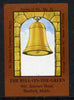 Match Box Labels - The Bell On The Green (No.31 from a series of 50 Pub signs) dark brown background, very fine unused condition (St George's Taverns)