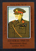 Match Box Labels - General Smuts (No.40 from a series of 50 Pub signs) dark brown background, very fine unused condition (St George's Taverns)