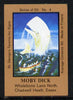 Match Box Labels - Moby Dick (No.4 from a series of 50 Pub signs) light brown background, very fine unused condition (St George's Taverns)