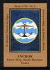 Match Box Labels - Anchor (No.5 from a series of 50 Pub signs) light brown background, very fine unused condition (St George's Taverns)