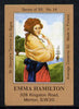 Match Box Labels - Emma Hamilton (No.14 from a series of 50 Pub signs) light brown background, very fine unused condition (St George's Taverns)