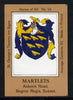 Match Box Labels - Martlets (No.15 from a series of 50 Pub signs) light brown background, very fine unused condition (St George's Taverns)