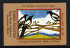 Match Box Labels - Magpies (No.28 from a series of 50 Pub signs) light brown background, very fine unused condition (St George's Taverns)