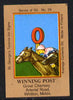 Match Box Labels - Winning Post (No.29 from a series of 50 Pub signs) light brown background, very fine unused condition (St George's Taverns)