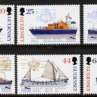 Guernsey 1999 175th Anniversary of Royal National Lifeboat Institution set of 6 unmounted mint SG 827-32