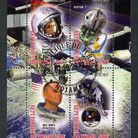 Chad 2013 Space perf sheetlet containing 4 values fine cto used