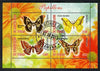 Chad 2013 Butterflies #08 perf sheetlet containing 4 values fine cto used