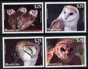 Tonga - Niuafo'ou 2012 Owls (Express Mail) perf set of 4 values unmounted mint