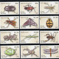Cook Islands 2013 Entomology definitive set of 12 values unmounted mint
