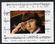 Chad 2013 The Beatles - Ringo Starr #1 individual imperf deluxe sheetlet unmounted mint. Note this item is privately produced and is offered purely on its thematic appeal.
