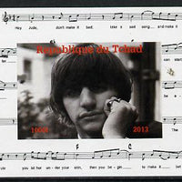 Chad 2013 The Beatles - Ringo Starr #2 individual imperf deluxe sheetlet unmounted mint. Note this item is privately produced and is offered purely on its thematic appeal.