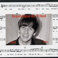 Chad 2013 The Beatles - Ringo Starr #3 individual imperf deluxe sheetlet unmounted mint. Note this item is privately produced and is offered purely on its thematic appeal.