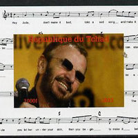 Chad 2013 The Beatles - Ringo Starr #4 individual imperf deluxe sheetlet unmounted mint. Note this item is privately produced and is offered purely on its thematic appeal.