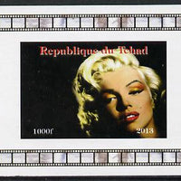 Chad 2013 Marilyn Monroe #7 individual imperf deluxe sheetlet unmounted mint. Note this item is privately produced and is offered purely on its thematic appeal.