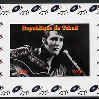 Chad 2013 Elvis Presley #01 individual imperf deluxe sheetlet unmounted mint. Note this item is privately produced and is offered purely on its thematic appeal.