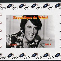 Chad 2013 Elvis Presley #02 individual imperf deluxe sheetlet unmounted mint. Note this item is privately produced and is offered purely on its thematic appeal.