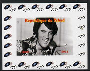 Chad 2013 Elvis Presley #02 individual imperf deluxe sheetlet unmounted mint. Note this item is privately produced and is offered purely on its thematic appeal.