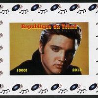 Chad 2013 Elvis Presley #05 individual imperf deluxe sheetlet unmounted mint. Note this item is privately produced and is offered purely on its thematic appeal.