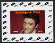 Chad 2013 Elvis Presley #06 individual imperf deluxe sheetlet unmounted mint. Note this item is privately produced and is offered purely on its thematic appeal.