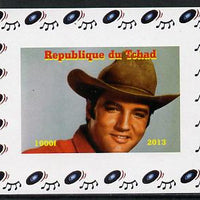 Chad 2013 Elvis Presley #09 individual imperf deluxe sheetlet unmounted mint. Note this item is privately produced and is offered purely on its thematic appeal.