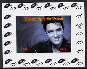 Chad 2013 Elvis Presley #10 individual imperf deluxe sheetlet unmounted mint. Note this item is privately produced and is offered purely on its thematic appeal.