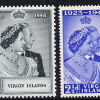 British Virgin Islands 1949 KG6 Royal Silver Wedding perf set of 2 unmounted mint, SG 124-5