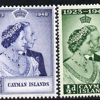 Cayman Islands 1948 KG6 Royal Silver Wedding set of 2 unmounted mint SG 129-30