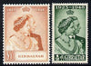 Gibraltar 1948 KG6 Royal Silver Wedding set of 2 unmounted mint SG 134-35