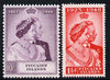 Pitcairn Islands 1949 KG6 Royal Silver Wedding perf set of 2 unmounted mint, SG 11-12