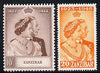 Zanzibar 1949 KG6 Royal Silver Wedding perf set of 2 unmounted mint, SG 333-34