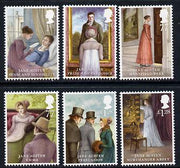 Great Britain 2013 Jane Austin set of 6 unmounted mint