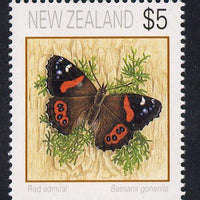 New Zealand 1991 Butterflies $5 Red Admiral unmounted mint SG 1644