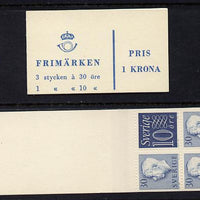 Sweden 1957 Gustav 1k booklet with pane upright, fine, SG SB120