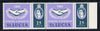 St Lucia 1965 International Co-operation Year 25c horiz pair, one stamp with 'Broken Leaves' variety unmounted mint