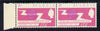 St Lucia 1965 ITU 2c horiz pair, one stamp with 'broken U' in Communications unmounted mint